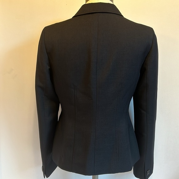 Kasper Deep Gray Black Double breasted Fitted Blazer Women’s Size 6 - Picture 6 of 9